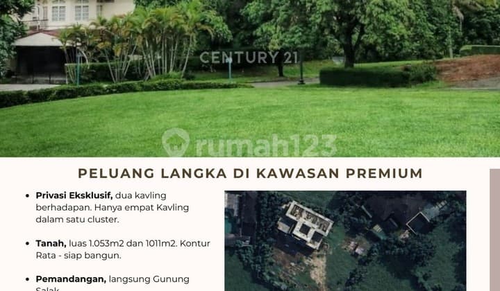 Tanah Luas 1011 M2 dengan Pemandangan Indah di Rancamaya Bogor