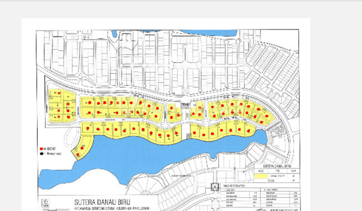3 Kavling Lagi Dari 67 Unit Di Daerah Danau Biru Alam Sutra