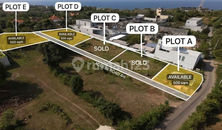 Tanah, SHM, di Ungasan di Jual