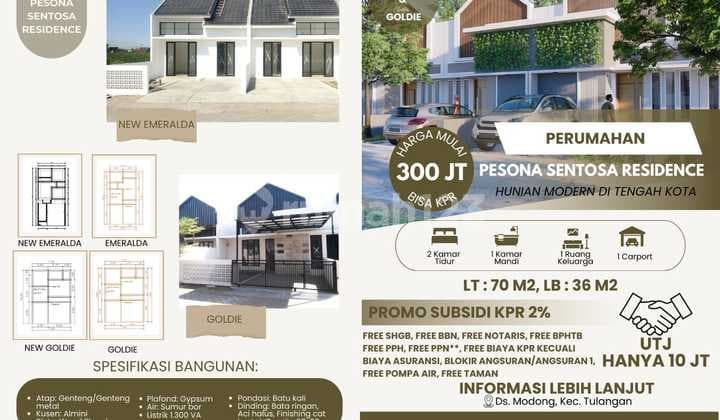 Rumah Dijual Siap Huni 350Jt An di Sidoarjo