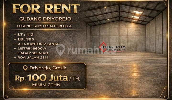 Sewa Gudang Sumo Estate Legundi Driyorejo