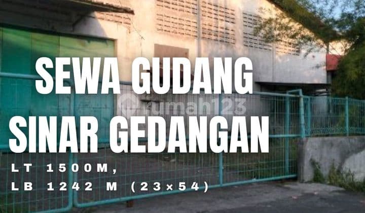 Di Sewakan Gudang Sinar Gedangan