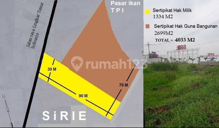 Tanah Siap Bangun N Industri di Raya Lingkar Timur Sidoarjo