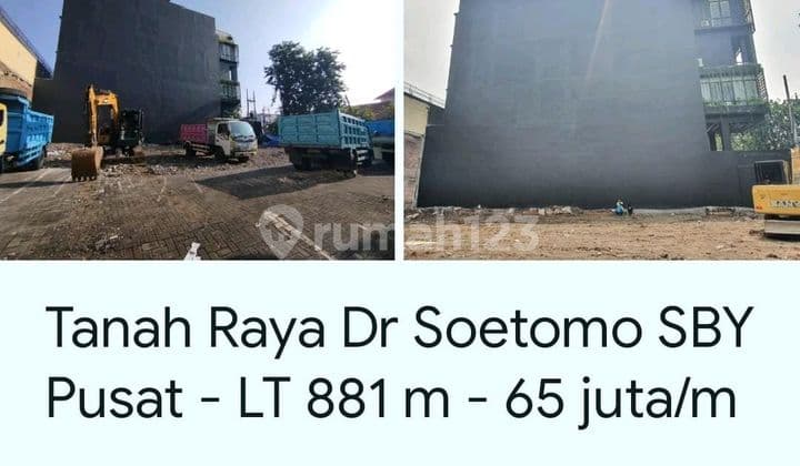 For Sale Land On Raya Dr Soetomo Surabaya Center