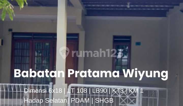 Jual Rumah Babatan Pratama Wiyung Sby Siap Huni