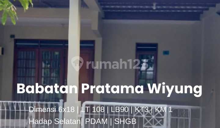 Jual Rumah Babatan Pratama Wiyung Sby Siap Huni