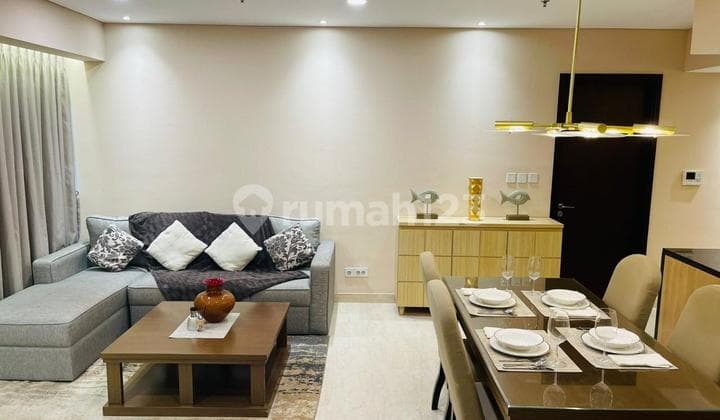 Disewakan Cepat Apartemen Sky Garden 3 Br Luas 135 m2 Siap Huni Full Furnish Kuningan JakSel