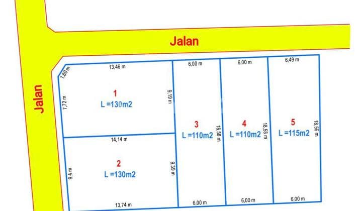 Tanah Kavling Luas Mulai 1.1 Are Di Denpasar Barat Gp