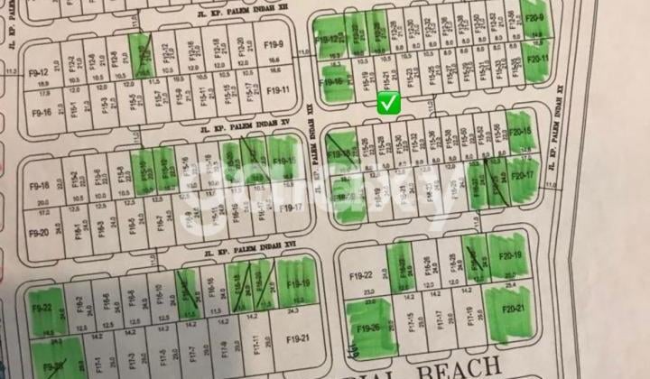 For sale Imperial Beach Plot, Palm Beach, Pakuwon City