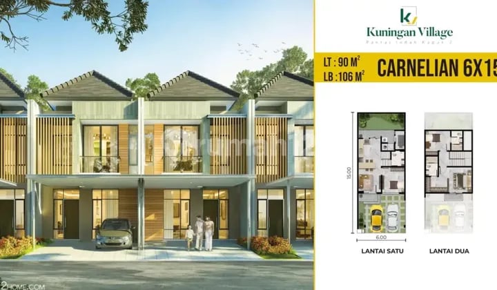 Disewakan Rumah Kuningan Village Pik 2 6X15 Siap Huni