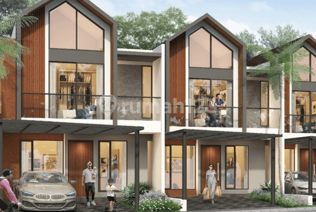 Rumah Baru Unit Ready Siap Huni LT 97 KT 3 Free Biaya Surat Surat Kebayoran Piazza Tipe Navia 7 Bintaro Tangerang Selatan