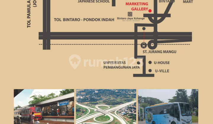 Rumah Baru Unit Ready Siap Huni Kebayoran Piazza 3 KT Tipe Pinnata Free Biaya Surat Surat Bintaro Tangerang Selatan