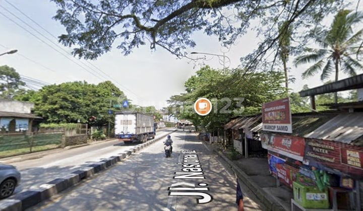 Dijual/ Disewakan : Tanah + Gudang Strategis Pinggir Jalan Raya Parung Bogor