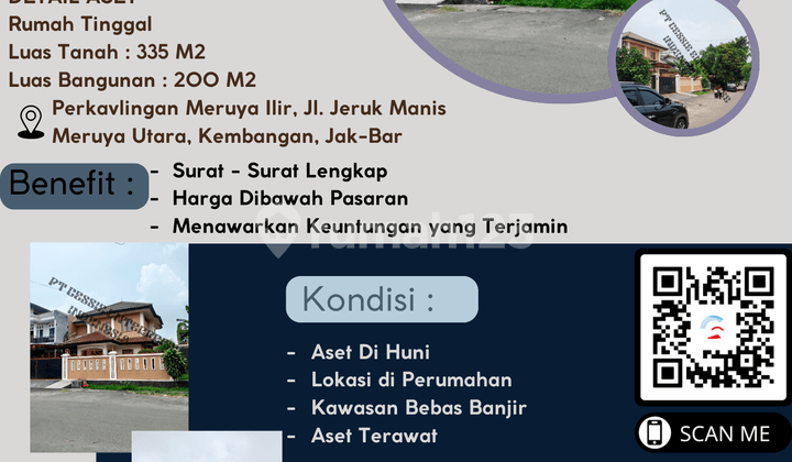 DIJUAL RUMAH PERKAVLINGAN MERUYA ILIR, JL. JERUK MANIS, MERUYA UTARA, KEMBANGAN, JAK-BAR - VIA CESSIE DIJUAL RUMAH PERKAVLINGAN MERUYA ILIR, JL. JERUK MANIS, MERUYA UTARA, KEMBANGAN, JAK-BAR - VIA CESSIE