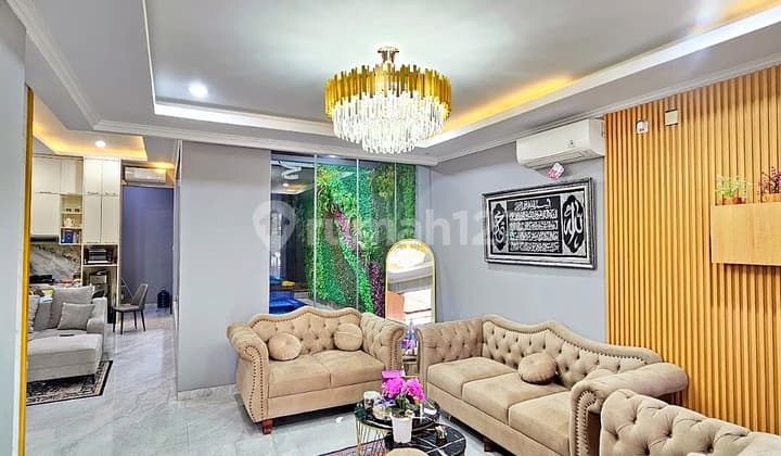 Rumah 3 Lantai Fully Furnished Siap Huni di Harapan Indah Bekasi