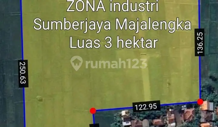 Industrial Zone Land for Sale in Sumberjaya, Majalengka, West Java