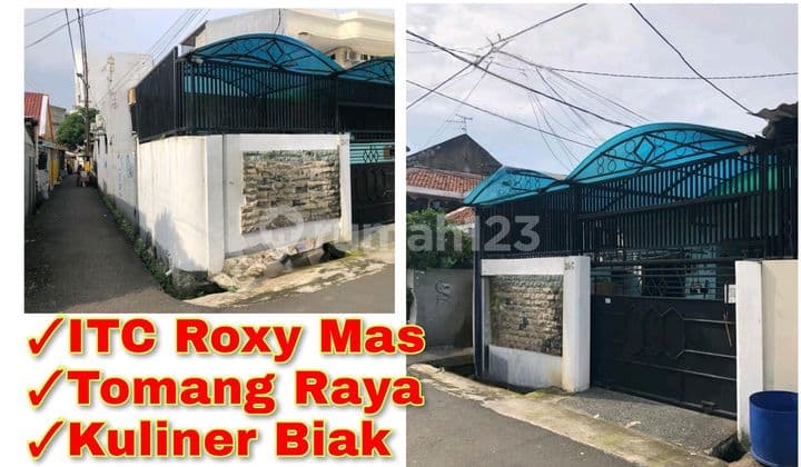 108m² Hook Rumah 1 Lt <100m Ke Itc Roxy Mas Di Cideng Gambir