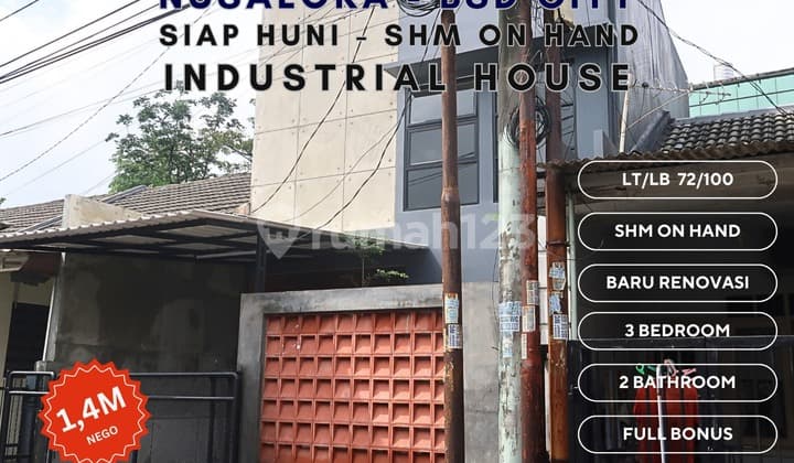Dijual Rumah - Industrial Modern Siap Huni