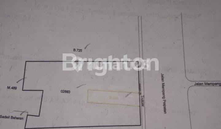 Tanah bonus Bangunan di daerah Mampang Prapatan Raya