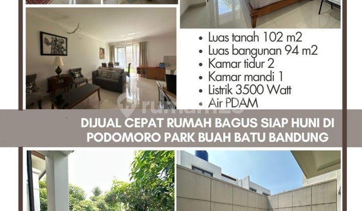 Rumah Minimalis Terawat Siap Huni Strategis di Podomoro Park
