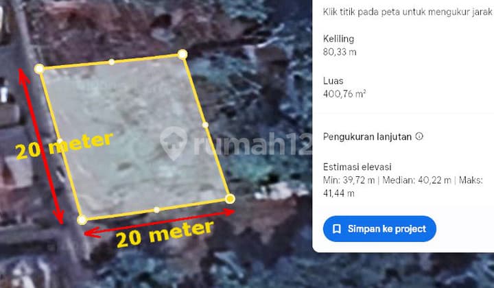 Tanah 400 M2, SHM Dekat Akses Tol dan Stasiun di Pondok Ranji