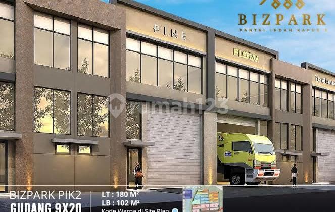 Disewakan Gudang Bizpark Pik2 Belum Pernah Terpakai