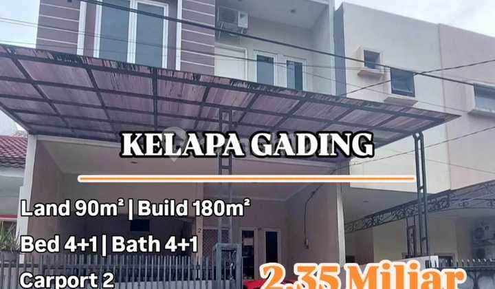 Kelapa Gading, Jakarta Utara Rumah modern minimalis 2 1/2 lantai