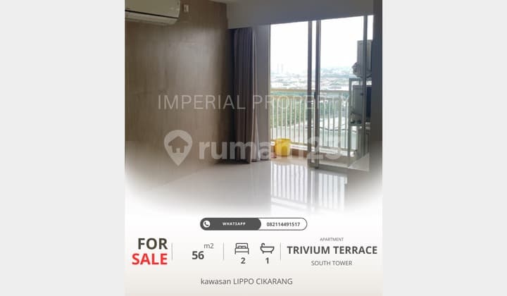Dijual Apartemen Trivium Terrace 2BR Bagus di Cikarang