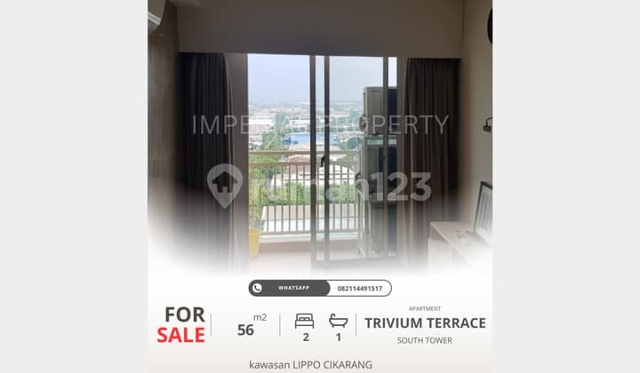 For SALE Trivium Terrace Apartment 2BR in Cikarang