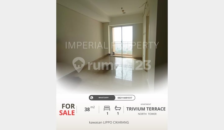 Dijual Unit Trivium Terrace Lantai 17 – View Danau, Udara Segar!