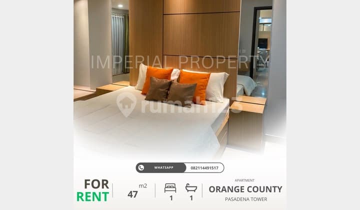 Disewa Orange County 1BR Full Furnished
