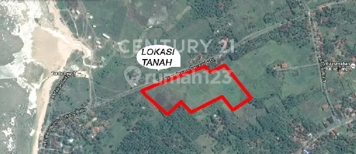 Tanah Luasan Besar di Ujung Genteng, Sukabumi (350M Dari Pantai)