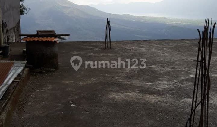 Lahan Plus Struktur Bangunan Di Batur Dengan View Gunung
