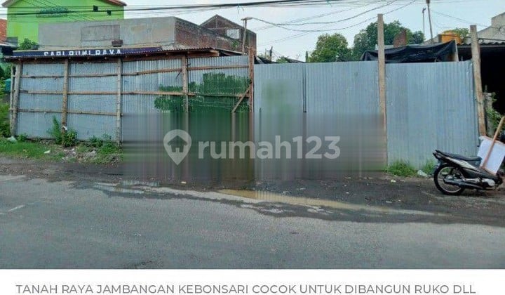 Tanah di Raya Jambangan Kebonsari Surabaya Cocok untuk Dibangun Ruko Dll