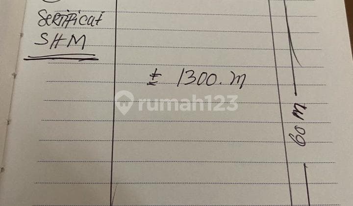 Disewakan Tanah 1300.0 M² Shm Ciater Serpong Termurah Super Strategis Nego