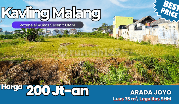 Arada Joyoagung Land Plot Investment in West Malang City