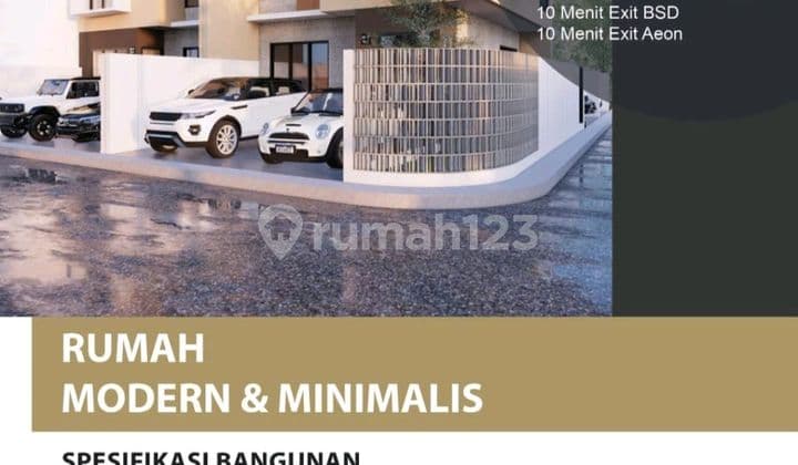 For Sale New 2-Story Corner House Villa Melati Mas Serpong Tangsel, Close to Toll Access and International Schools
