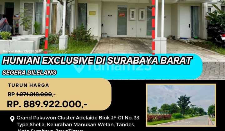 Dijual Rumah Lelang di Grand Pakuwon Surabaya