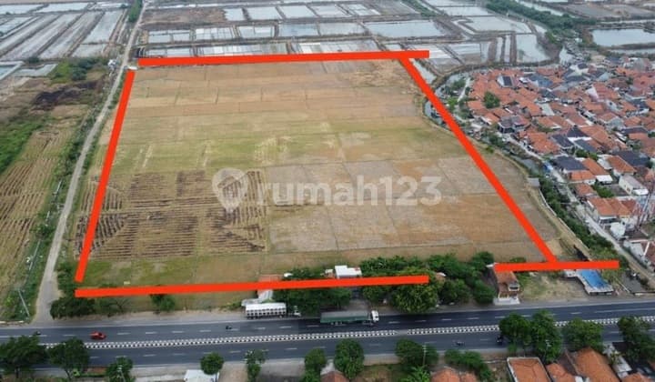 Dijual Tanah Kotak Jl. Pantura - Gebang