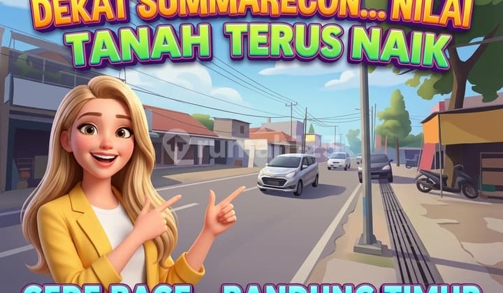 Investasi... Tanah Hanya Jalan Kaki ke Summarecon Bandung Mura