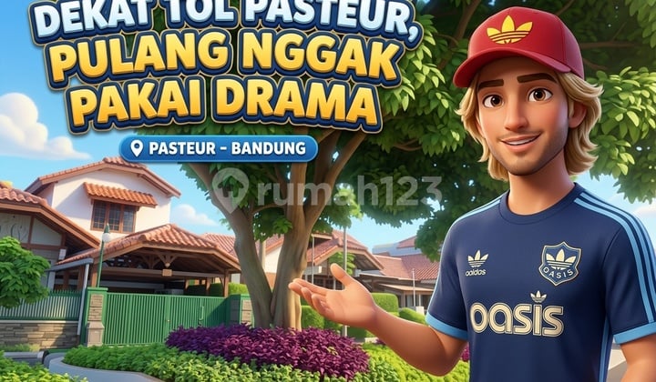 Dijual Rumah Hook Asri 1,5 Lantai Ada Paviliun, Pasteur, Bandung