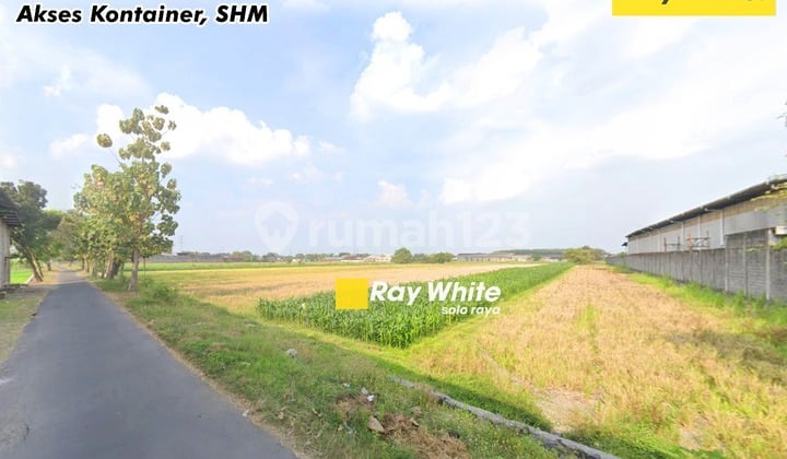 Tanah Industri di Ceper, Klaten - Akses Kontainer, SHM! Tanah Industri di Ceper, Klaten - Akses Kontainer, SHM!