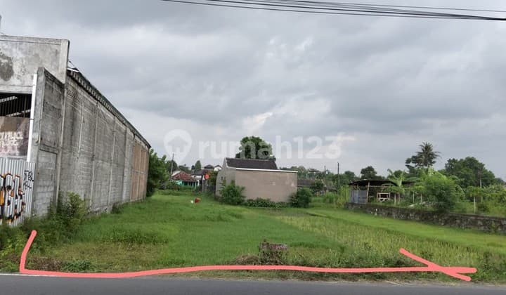 Tanah sawah dijual di jalan Barongan kawasan canden Jetis bantul.