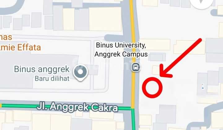 DIJUAL TANAH DI DEPAN BINUS ANGGREK DI JAKARTA BARAT!