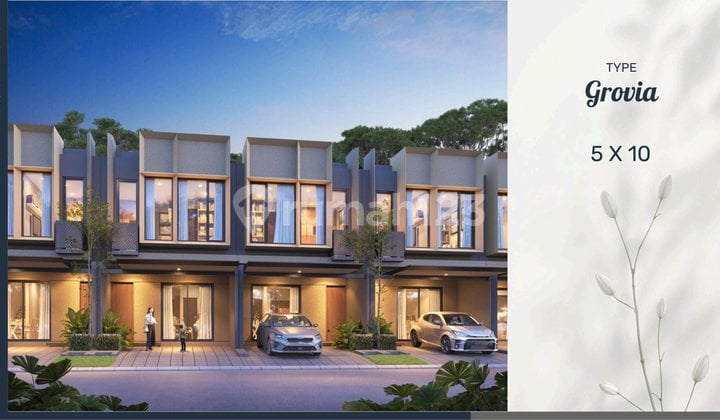 Rumah 2 Lantai Baru Nortwest Garden Lebar 5 Harga Promo NUP Bonus Kanopi