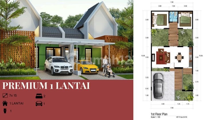 Jual Rumah 1 dan 2 Lantai Progres Bangun Villa Bukit Tidar
