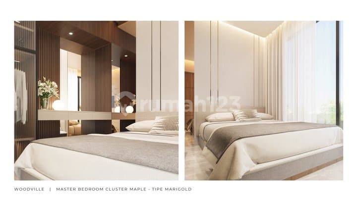Woodville Residence Cluster Premium Maple 2 Lantai di Nol Jalan