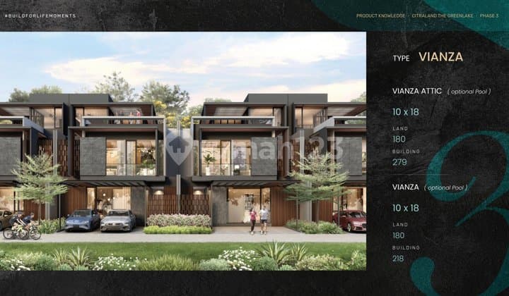 The Green Lake 2 Lantai Tipe Vianza Citraland Surabaya Utj Langsung Pilih Unit