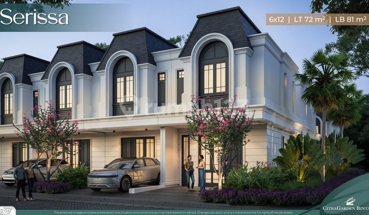 Jual Unit Cluster Dalbergia 2 Lantai Citra Garden Bintaro Siap Pakai