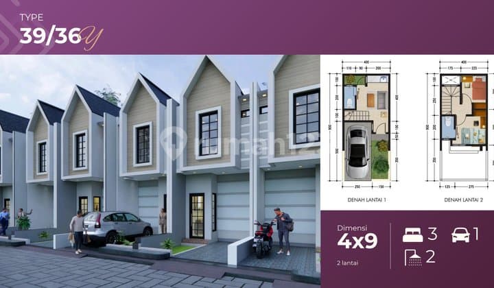 Jual Unit Wisata Semanggi 2 Lantai Mulai Lebar 4 Surabaya Timur